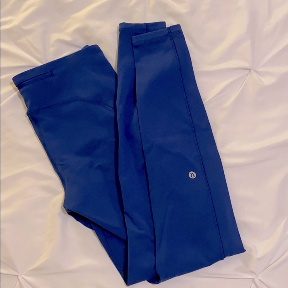 lululemon speed up leggings in dark blue